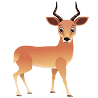 Gif animé gazelle marron